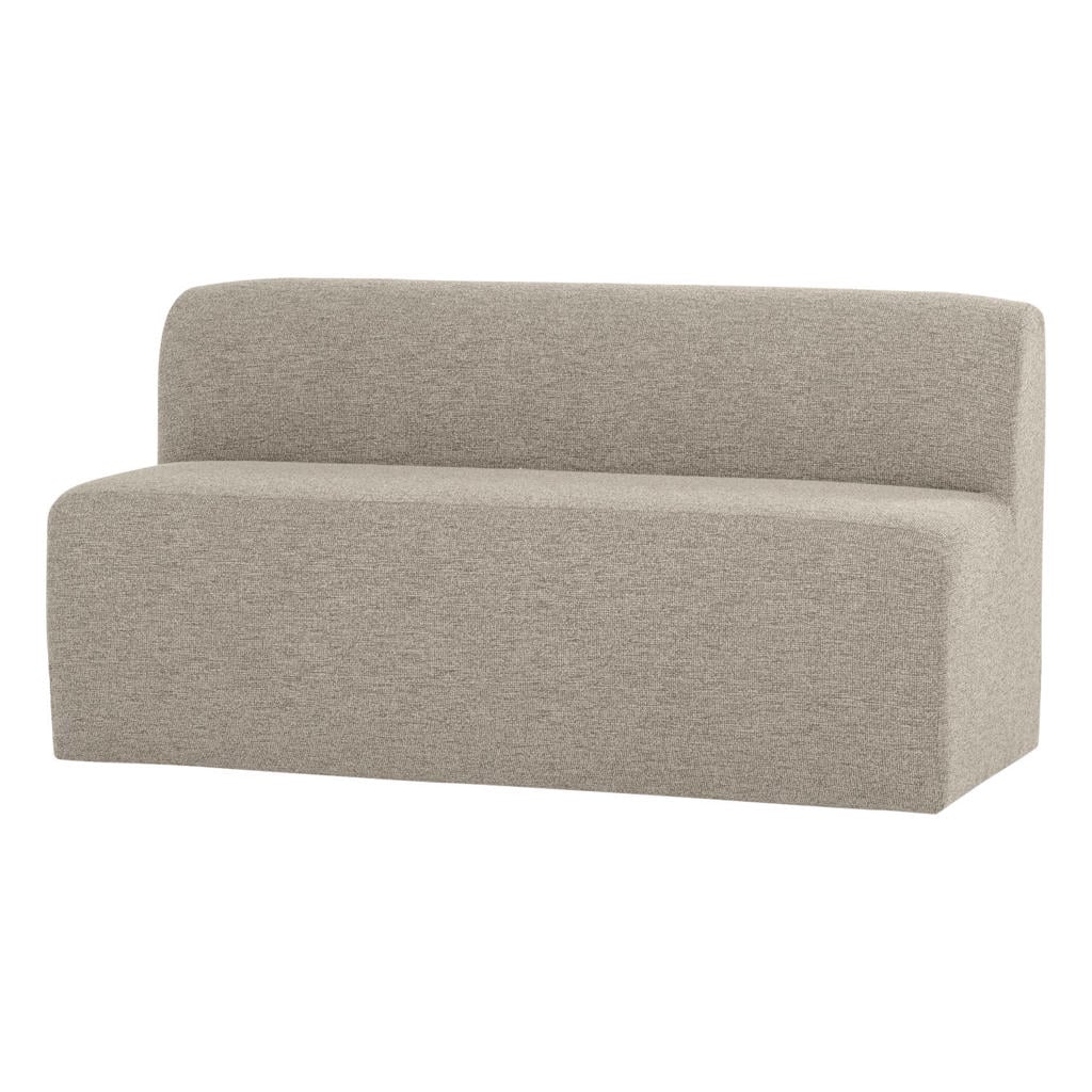 WOOOD WOOOD Mojo Base Eetbank 164 cm Rugleuning - Velvet - Bruin - 83x164x76