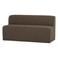 WOOOD Mojo Base Eetbank 164 cm Rugleuning - Bouclé - Bruin - 83x164x76