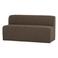 WOOOD WOOOD Mojo Base Eetbank 164 cm Rugleuning - Velvet - Bruin - 83x164x76