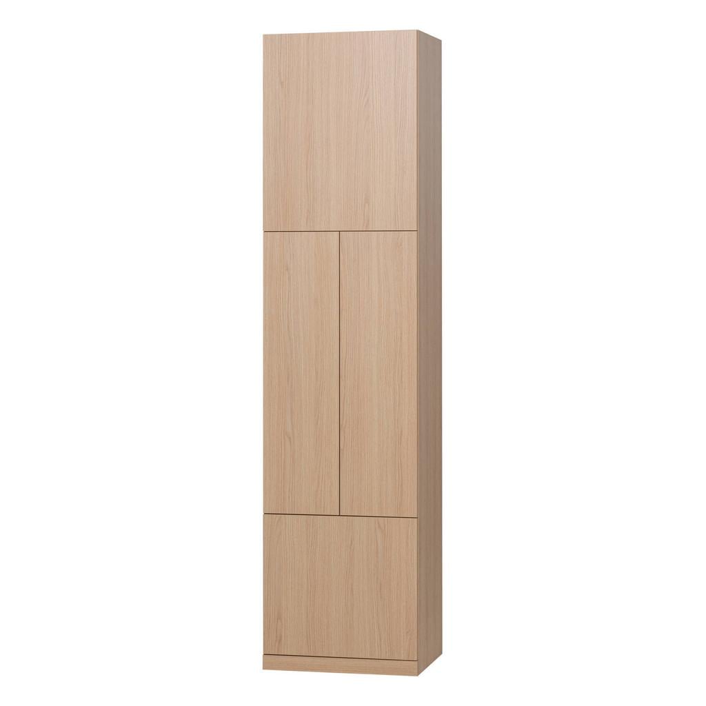 WOOOD Build Smalle Opbergkast - Eiken Fineer - Naturel - 215x54x41