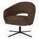 WOOOD Pico Draaifauteuil - Wollig Structuur - Bruin - 74x71x69