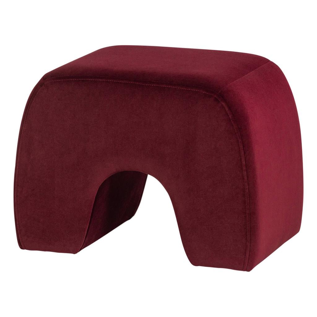 WOOOD Lucen houten poef - rood