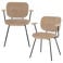 WOOOD Brint Eetkamerstoel Armleuning Zand - Set Van 2 - 80x63x58