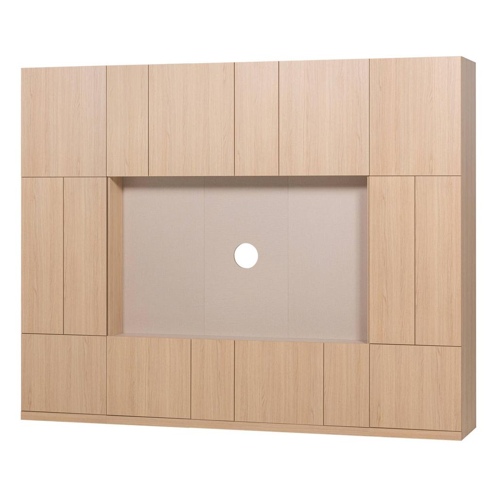 WOOOD Build Wandkast Combinatie 268 cm - Eiken Decor - Naturel