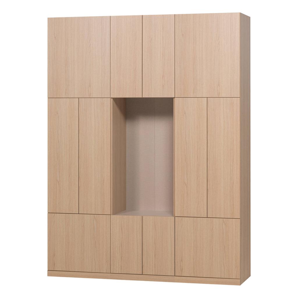 WOOOD Build Wandkast Combinatie 162 cm - Eiken Decor - Naturel