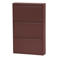 WOOOD WOOOD Sabine 3-vaks Schoenenkast - Metaal - Bordeauxrood - 103x66x16