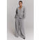 Refined Department wide leg regular waist casual broek - grijs