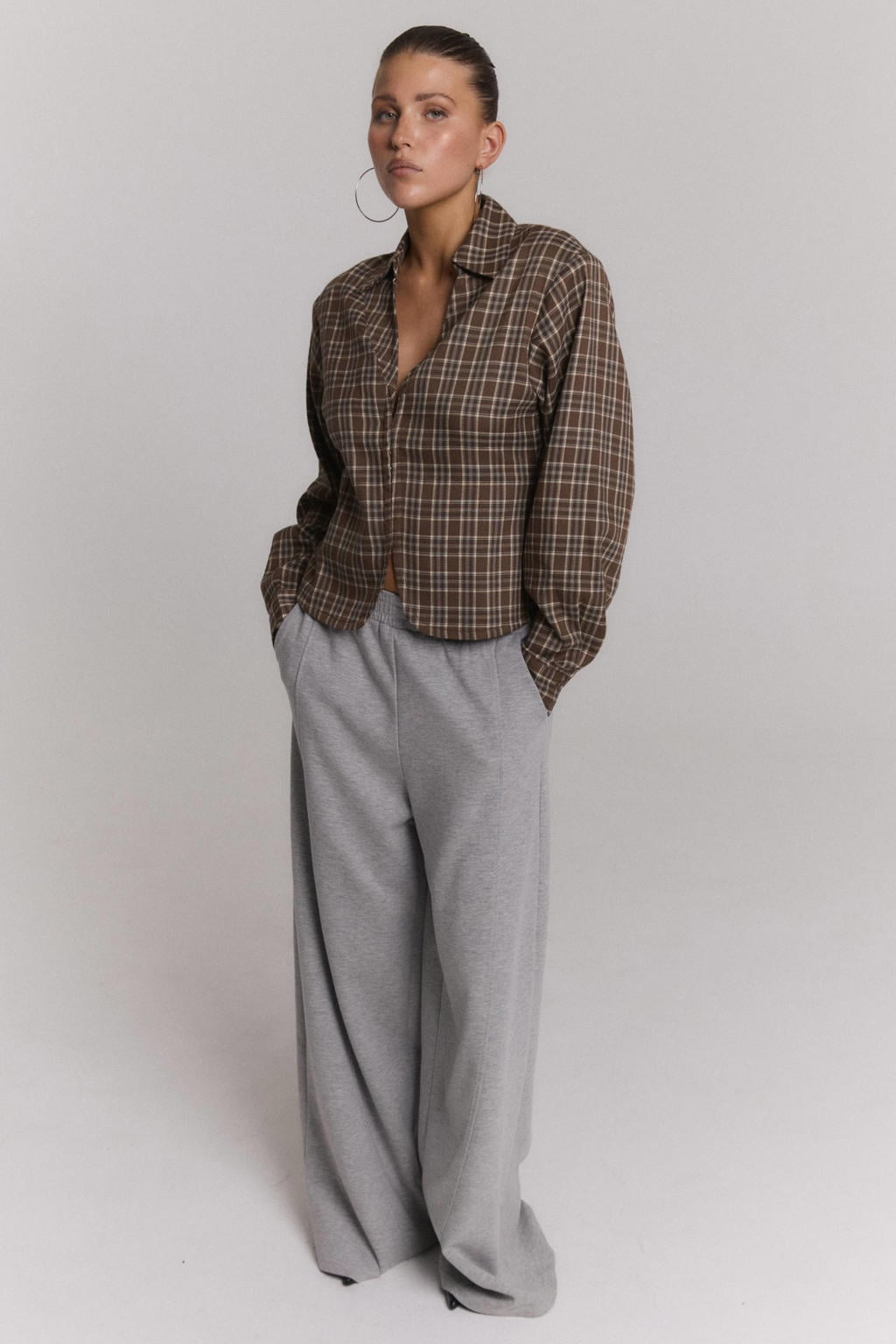 Refined Department geruite blouse - bruin