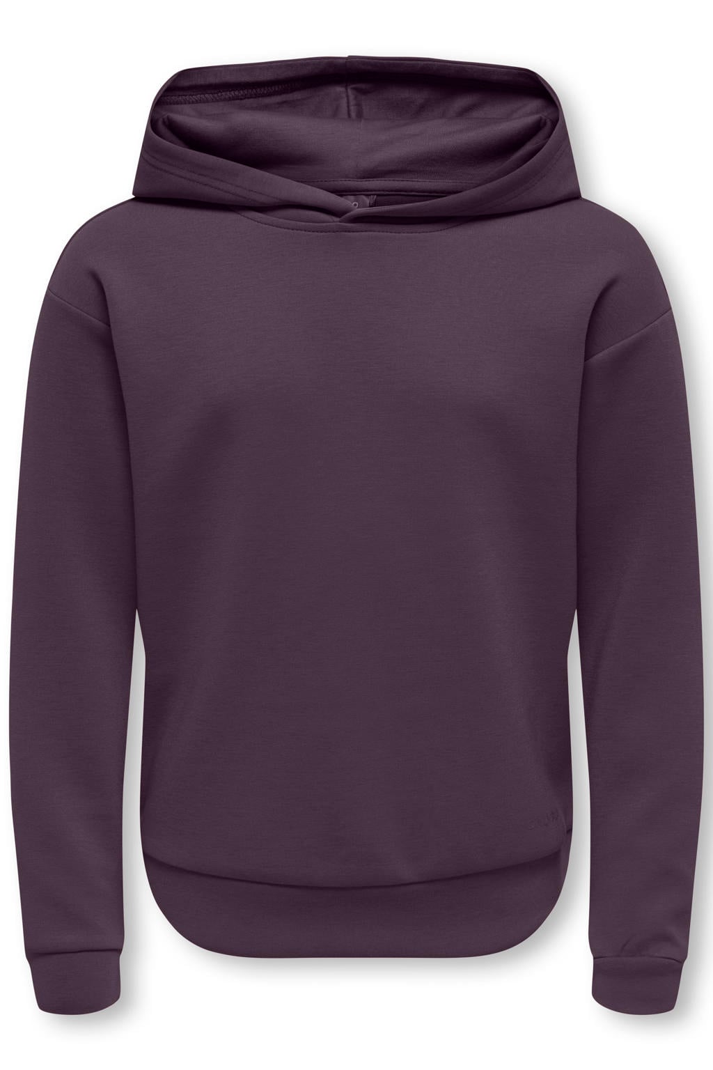 Donkerpaarse meisjes ONLY PLAY GIRLS sportsweater van polyester met lange mouwen en capuchon