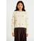 Cache Cache wollen gebreid gebloemd vest met borduursels - beige