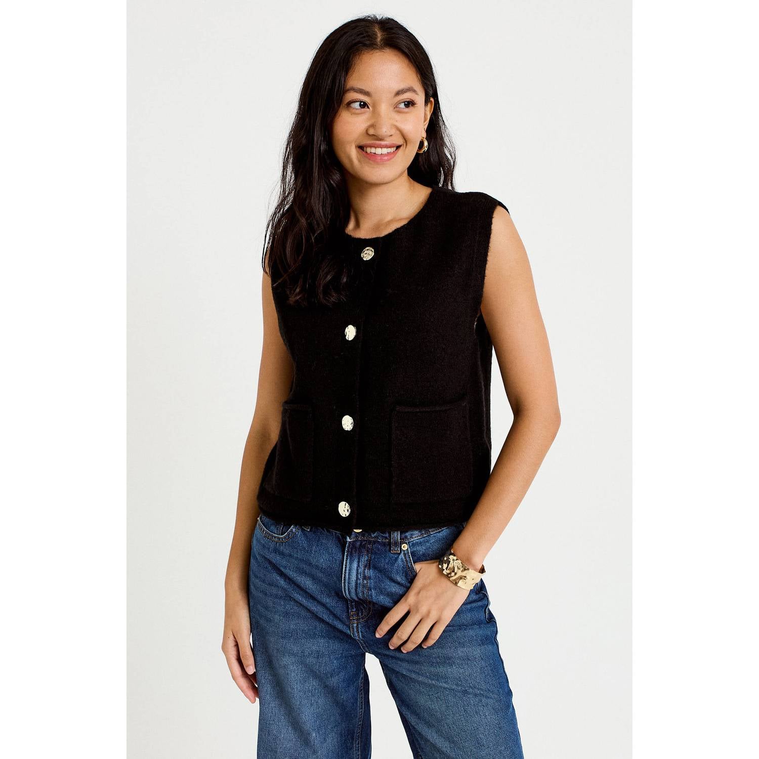 Cache gilet zwart