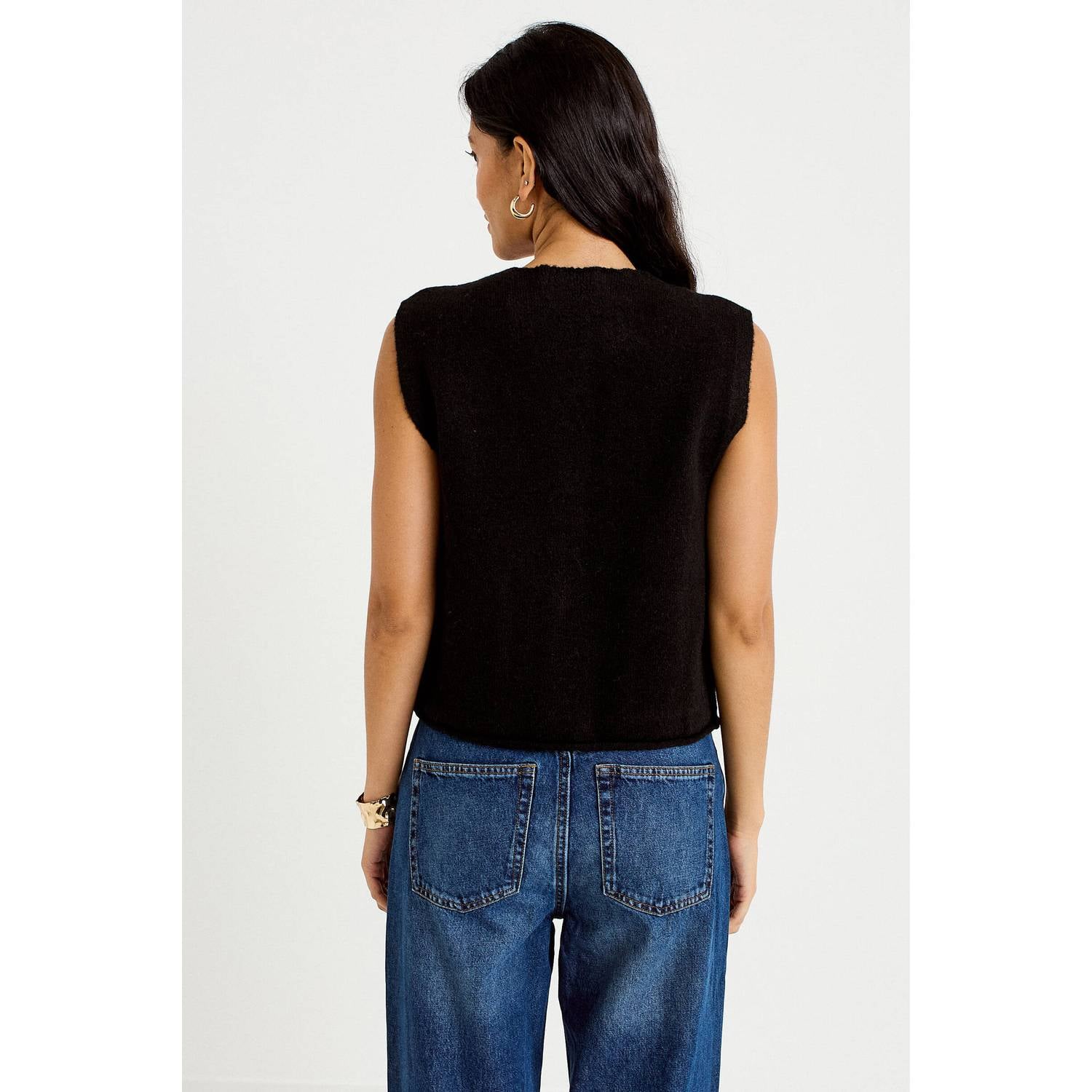 Cache gilet zwart