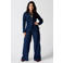 MS Mode Plus Size denim blouse - donkerblauw