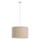 WOOOD Loft Hanglamp - Metaal/Bouclé - Naturel Met Stippen - 35x55x55