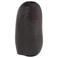 WOOOD glazen vaas 42x23x14 cm - donkerbruin