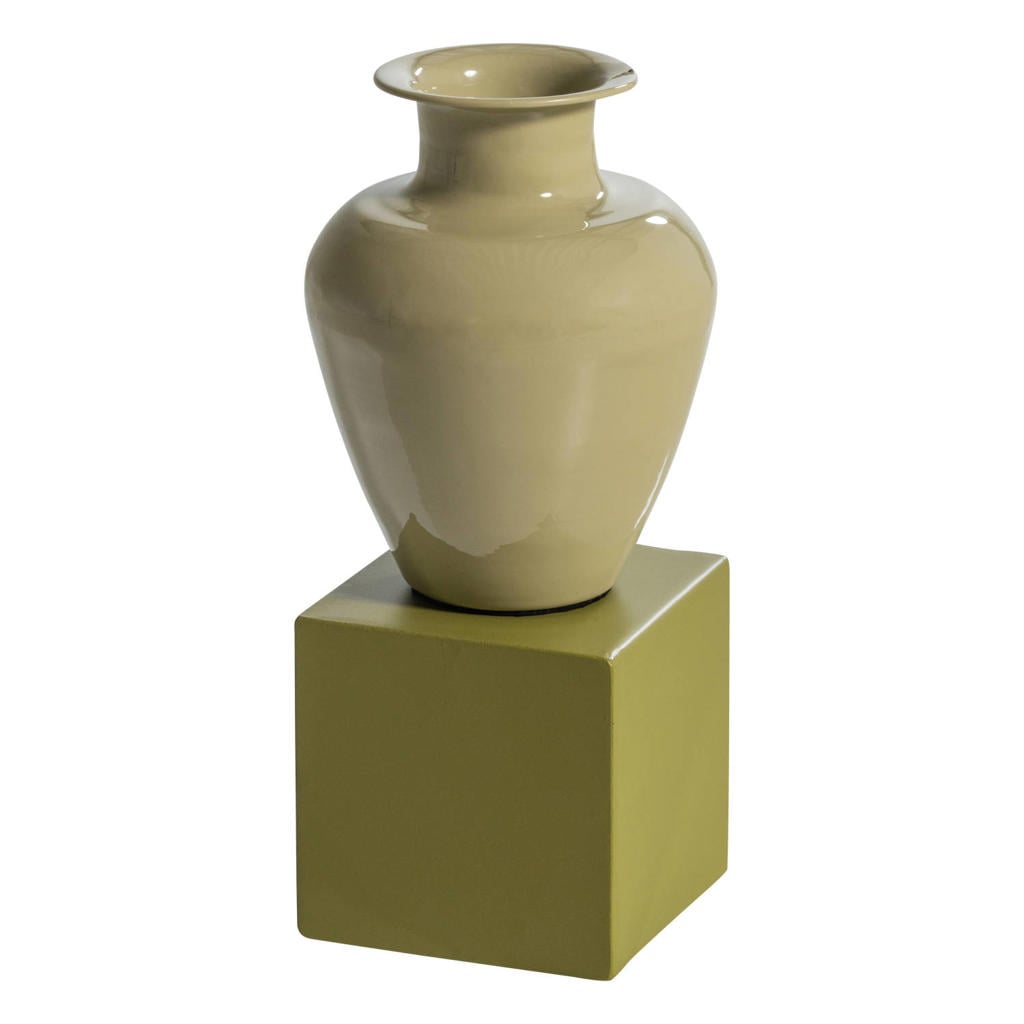WOOOD vaas Numo (29x13x13 cm) - groen