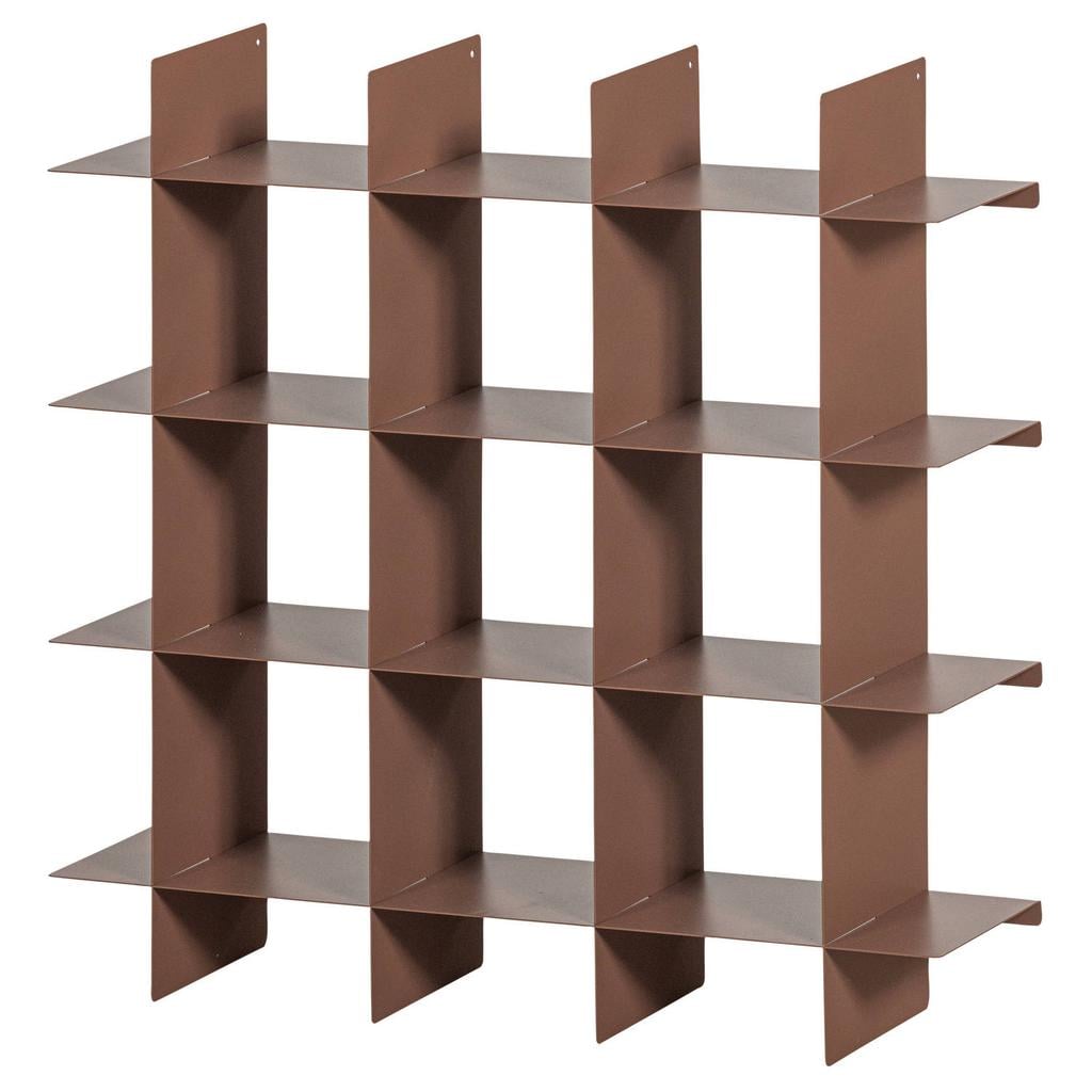 WOOOD WOOOD Brik Wandrek - Metaal - Oudroze - 60x60x15