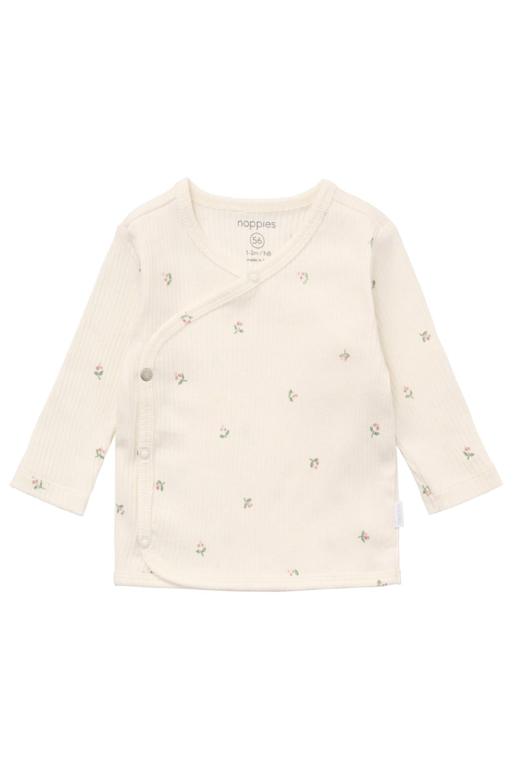 Noppies baby gebloemde longsleeve - ecru