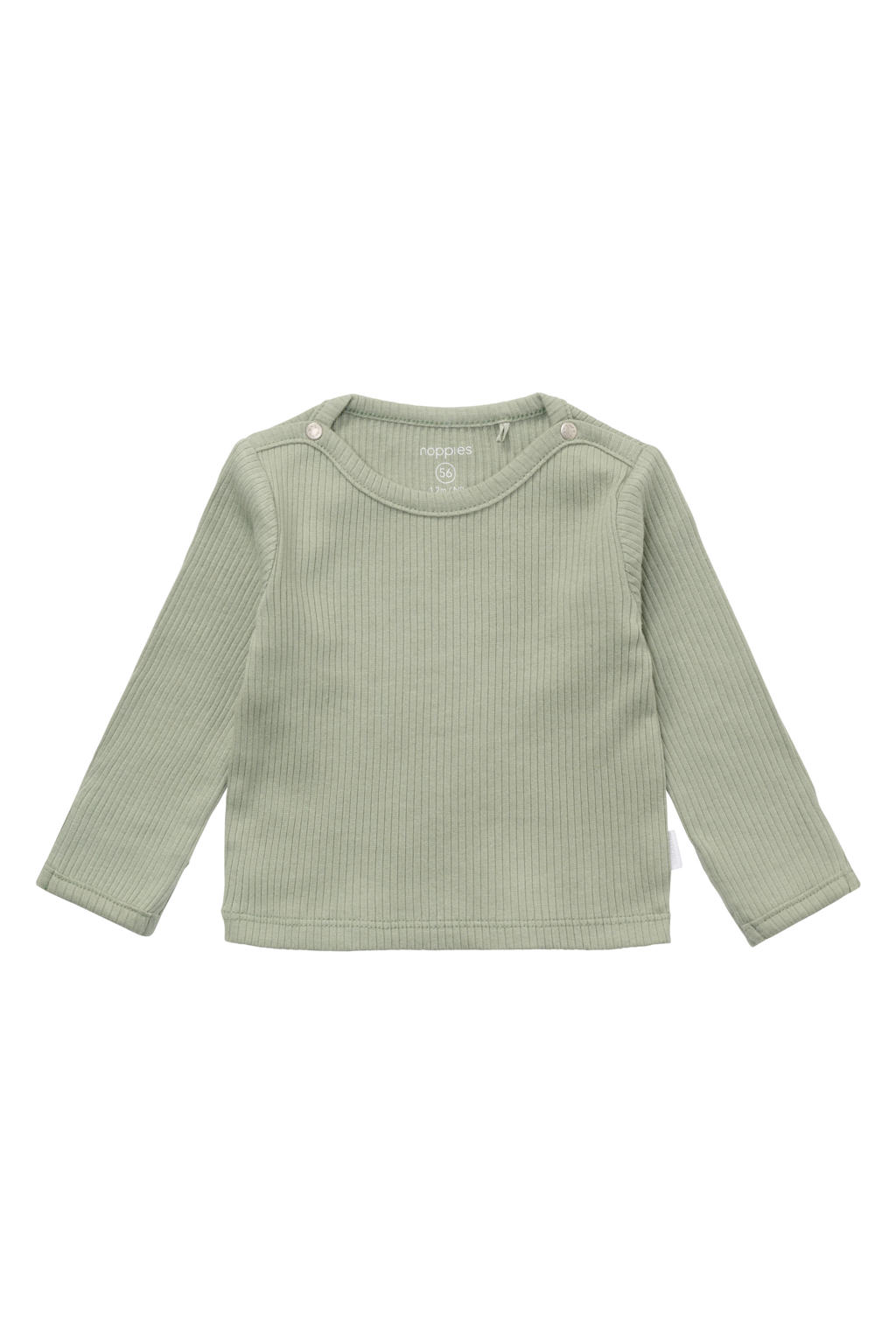Noppies baby katoenen longsleeve - groen