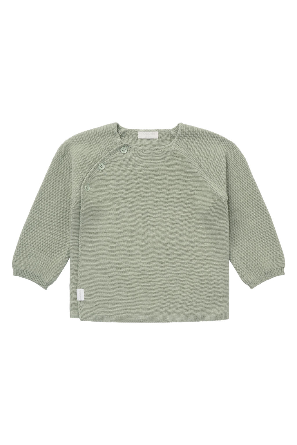 Noppies baby katoenen gebreid vest - groen