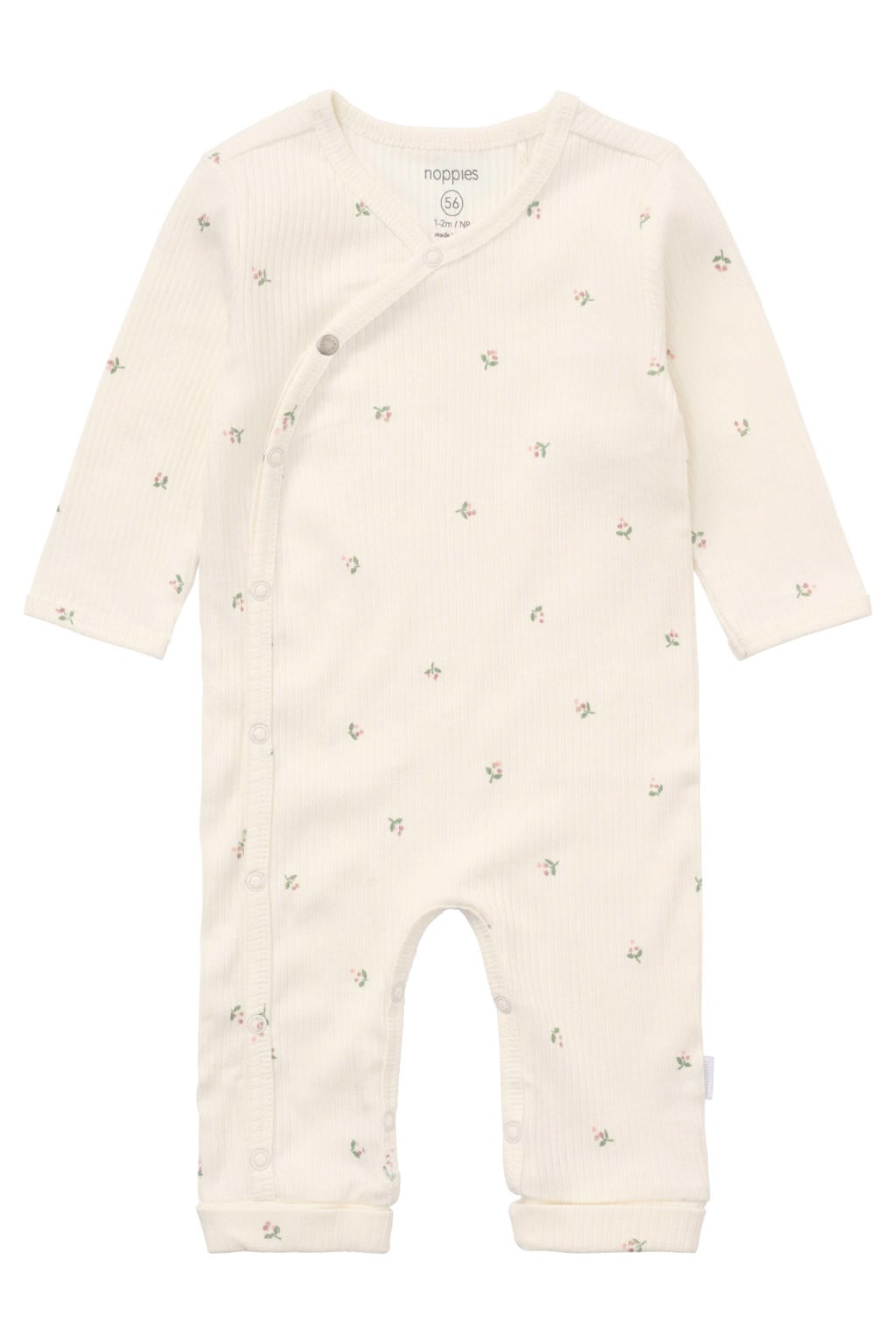 Noppies baby katoenen gebloemd boxpak - ecru