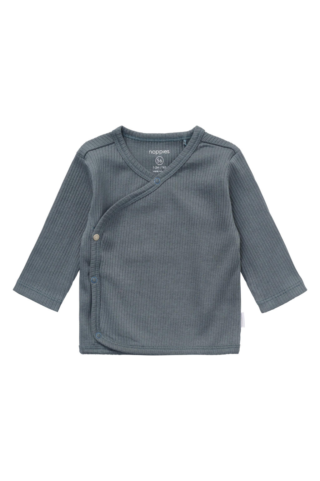 Noppies baby katoenen longsleeve - blauw