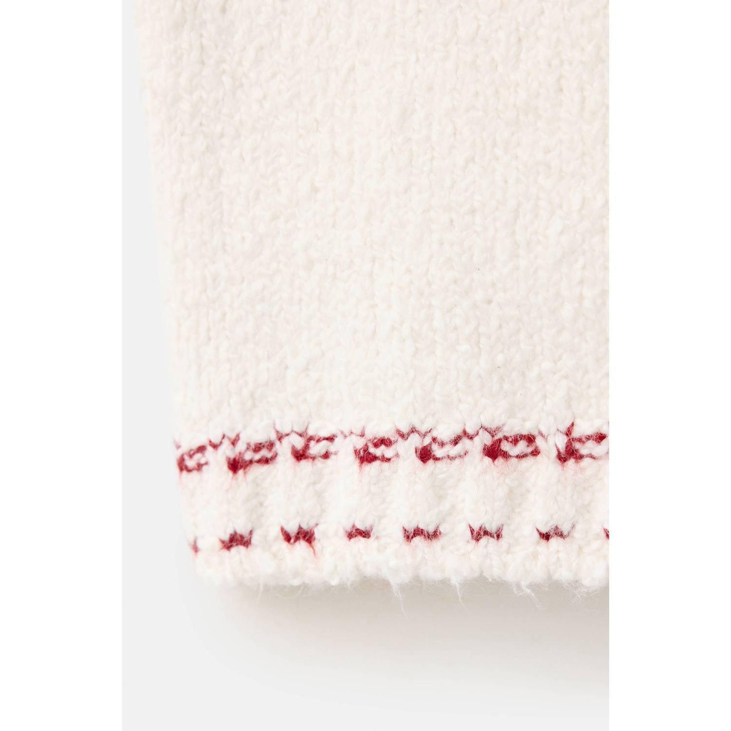 Mango Kids gilet beige rood