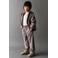 Mango Kids casual gebloemde broek - donkerrood/lila/geel