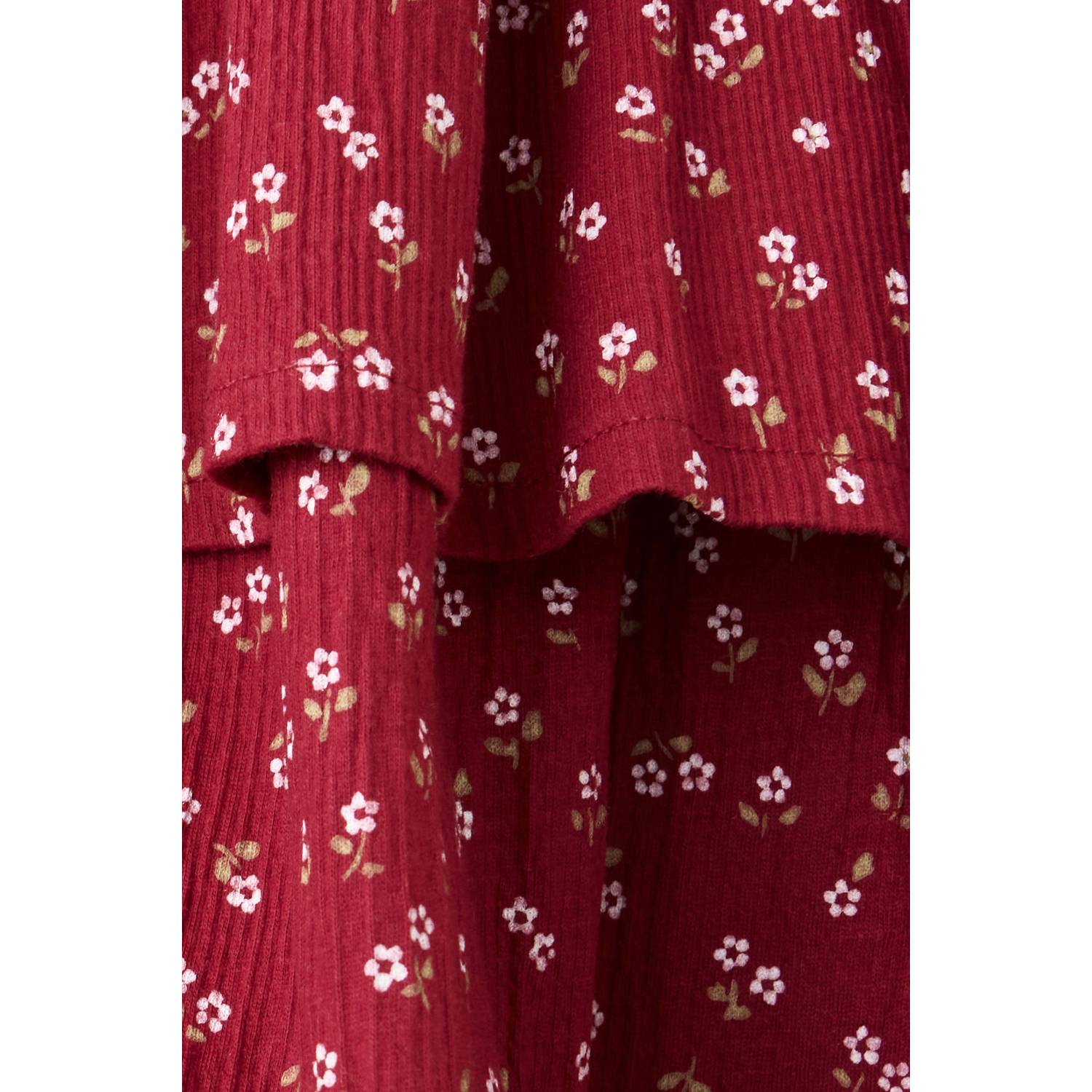 Mango Kids gebloemde korte rok rood