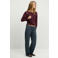 MANGO TEEN gebreide trui met wol - donkerrood
