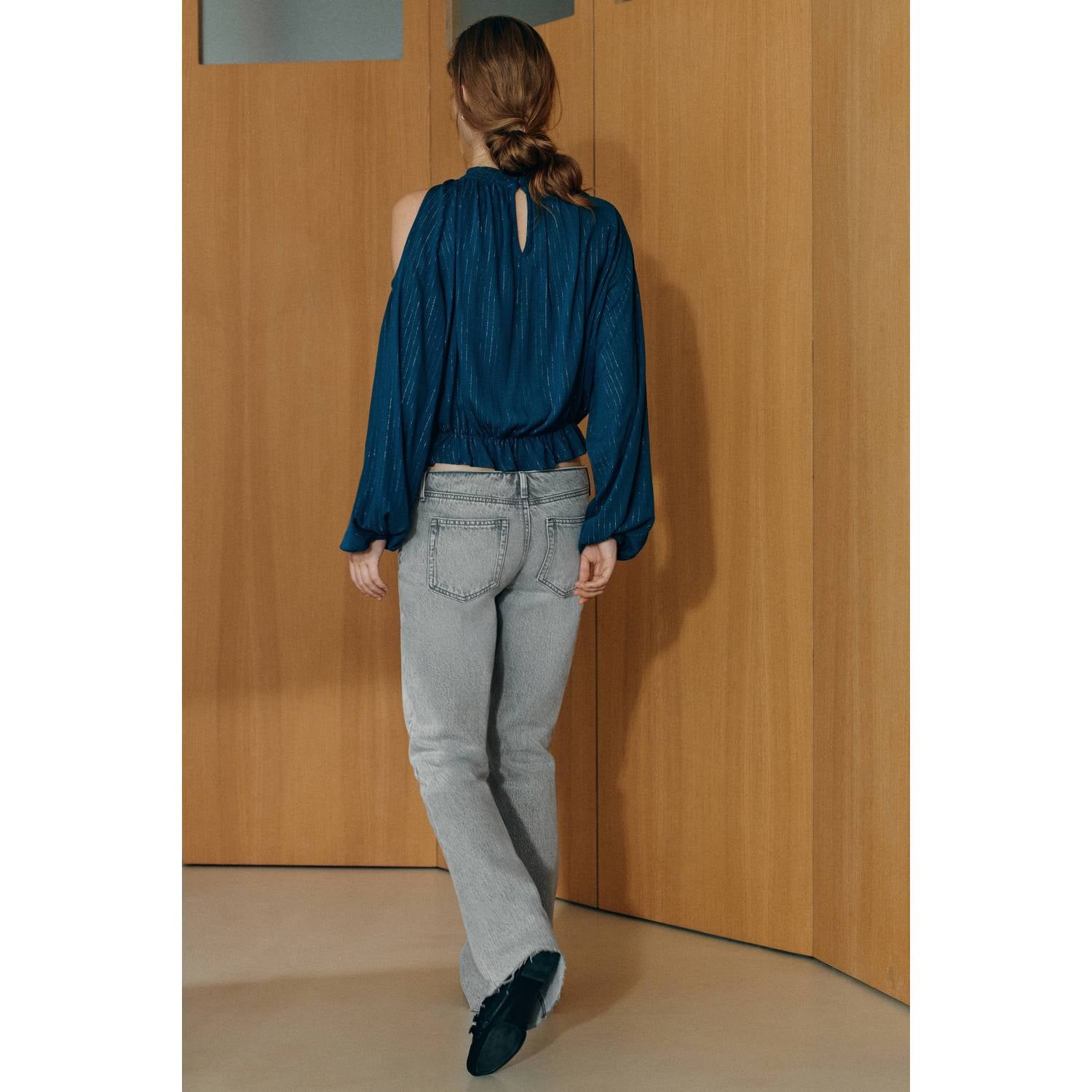 MANGO TEEN flared jeans changeant grijs