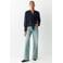 MANGO TEEN semi-transparante blousetop - donkerblauw