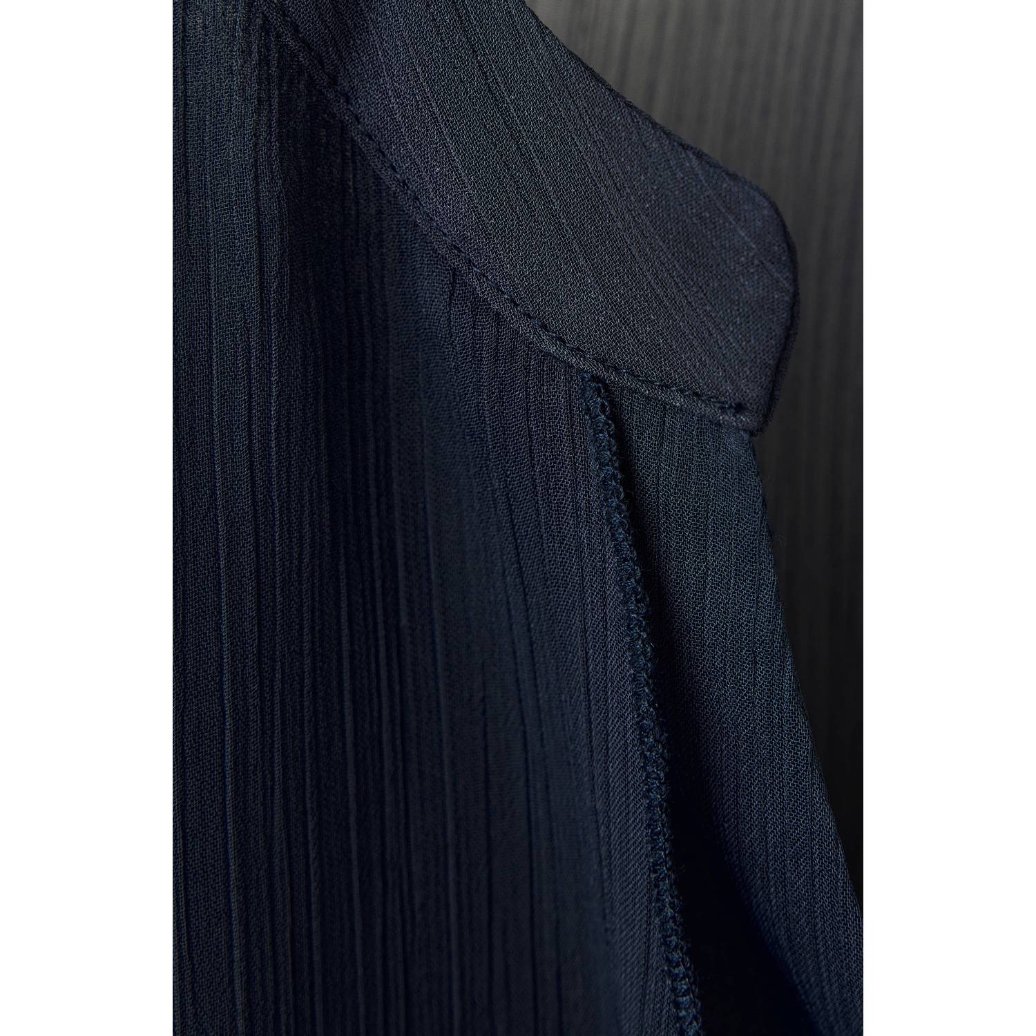 MANGO TEEN semi-transparante blousetop donkerblauw