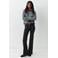 MANGO TEEN low waist flared jeans met studs - grey denim