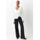 MANGO TEEN rechtvallende blousetop met ruches - naturel wit