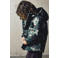 NAME IT MINI winterparka met print - groen/bruin/beige