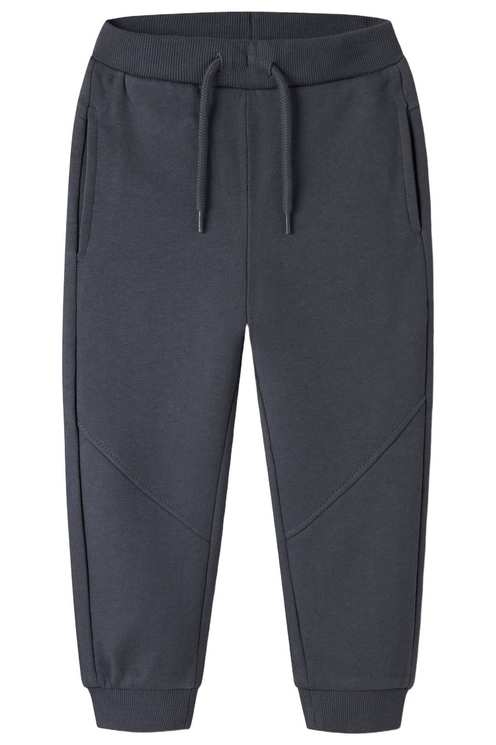 NAME IT MINI regular fit joggingbroek - antraciet