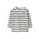 NAME IT MINI gestreepte longsleeve met tekst - wit/zwart