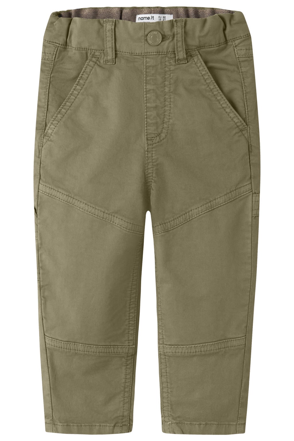 NAME IT MINI loose fit cargobroek - groen