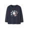 NAME IT MINI rechtvallende longsleeve met print - donkerblauw
