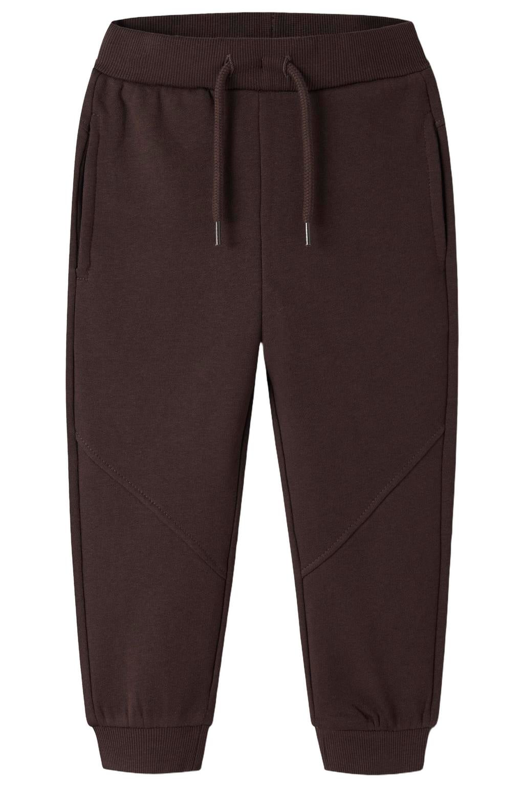 NAME IT MINI regular fit joggingbroek - donkerbruin