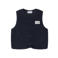 NAME IT MINI teddy gilet - donkerblauw