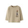 NAME IT MINI longsleeve met backprint - lichtbruin