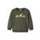 NAME IT MINI sweater met print - donkergroen