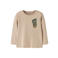 NAME IT MINI longsleeve met backprint - lichtbruin