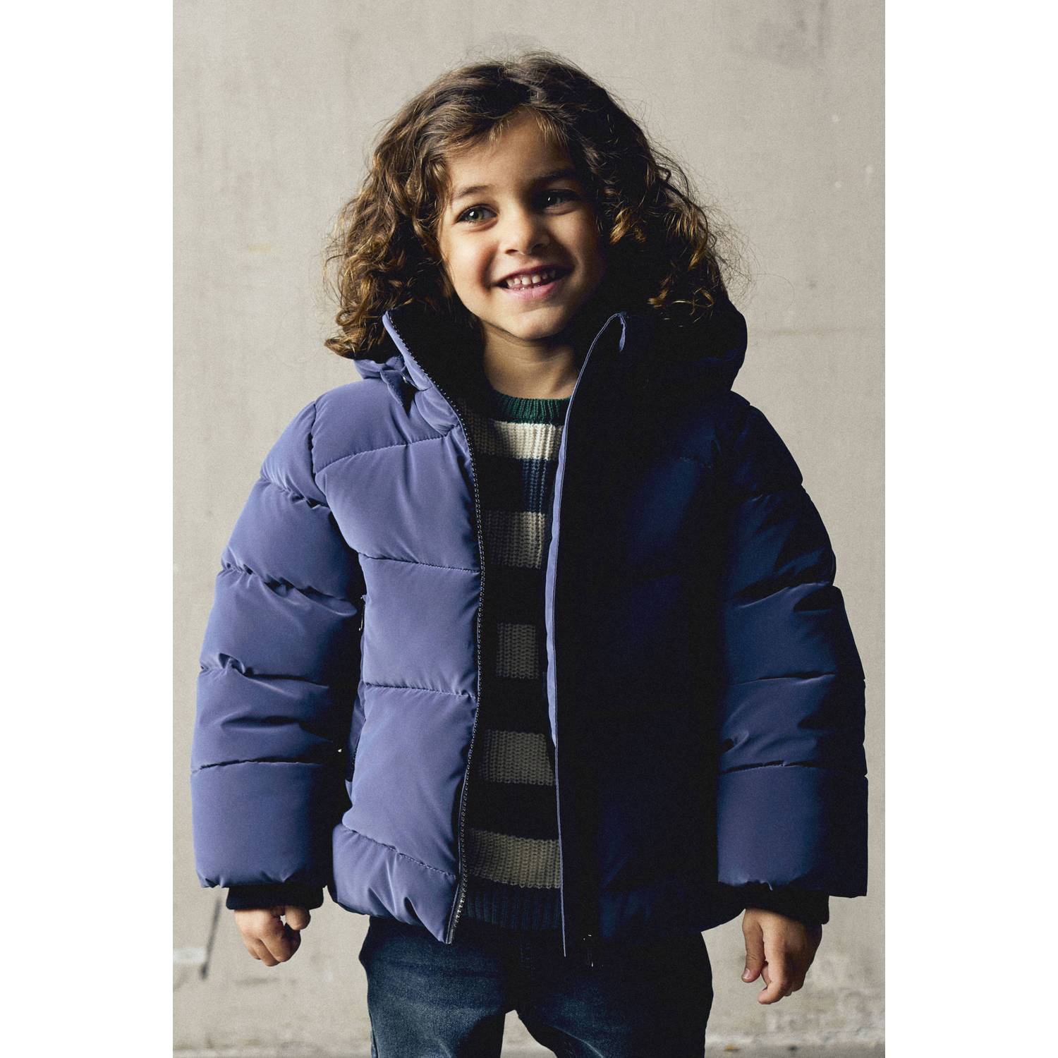 NAME IT MINI winterjas donkerblauw