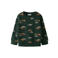 NAME IT MINI sweater met print - donkergroen