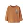 NAME IT MINI rechtvallende longsleeve met print - oranje