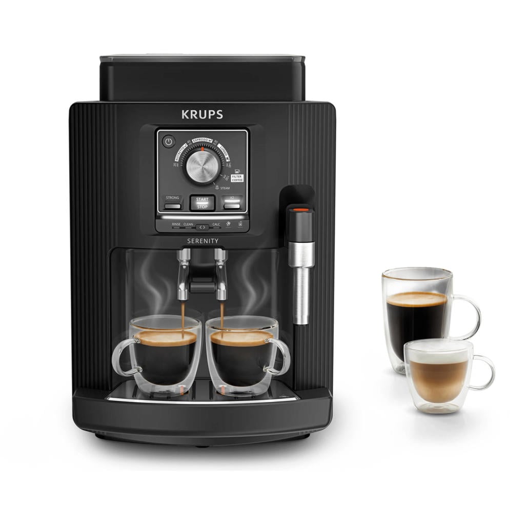 Krups Serenity EA4008 volautomatische espresso machine 1.7 liter 1450W - zwart