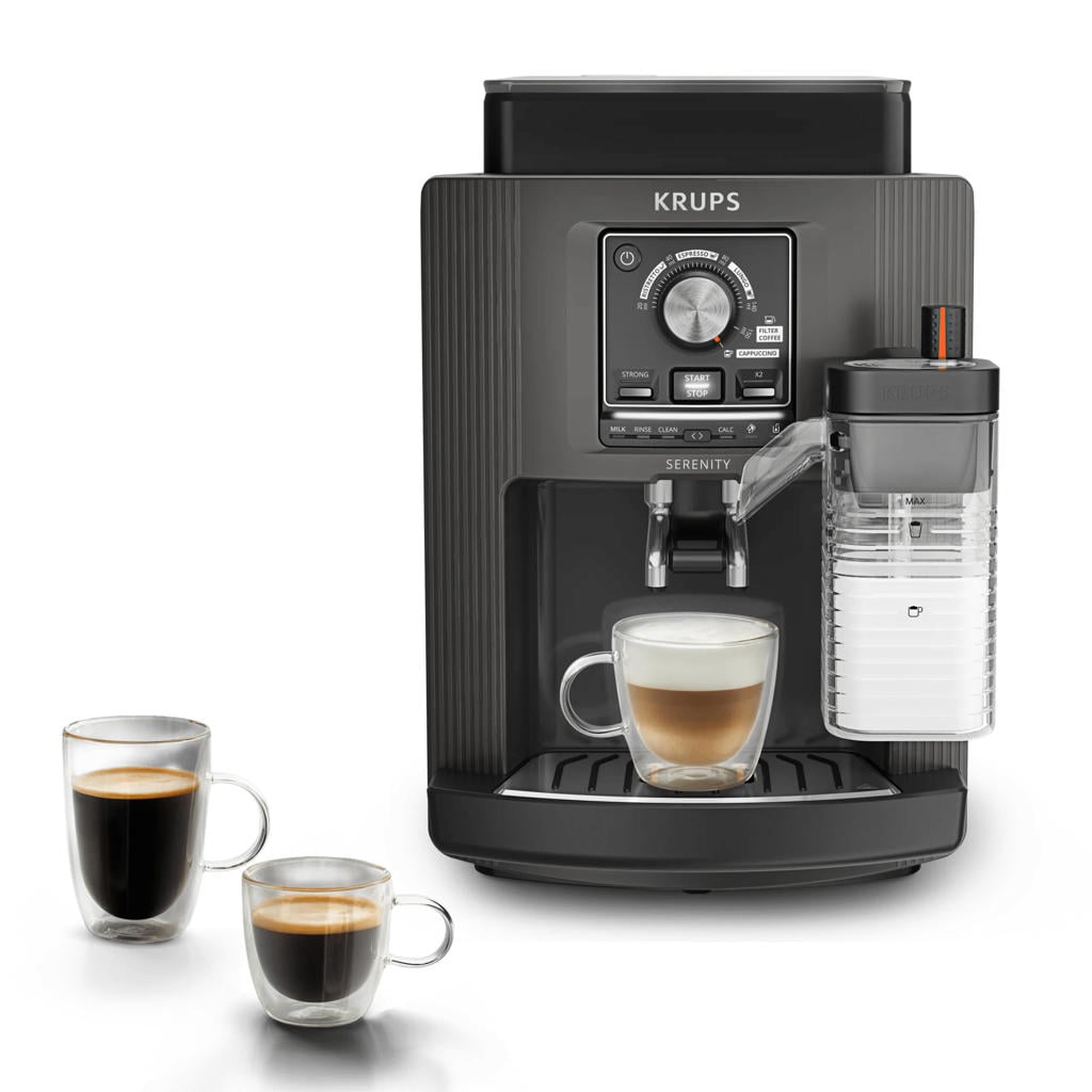 Krups volautomatische koffiemachine Serenity Milk - EA402H